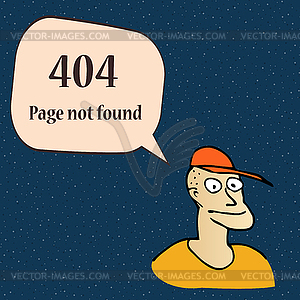 404 ошибка страницы. Забавный символ ошибки 404 с - клипарт в векторном виде