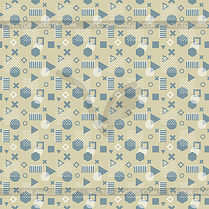 Trendy memphis cards. Abstract seamless pattern. - vector image