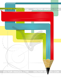 Color pencil - vector clipart