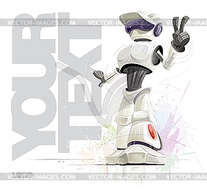 Robot - royalty-free vector image