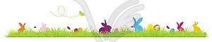 Funny Easter Background - vector clipart