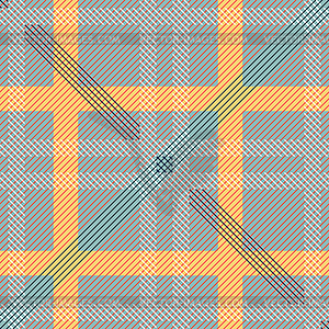 Seamless checkered print of diagonal lines - vector clip art