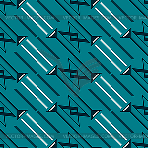 Seamless geometric pattern of diagonal lines and - vector clip art