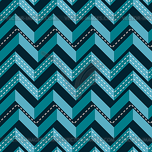 Seamless pattern of corrugated zigzag and dotted - vector clipart