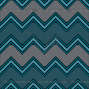 Seamless geometric pattern of horizontal zigzag - vector image