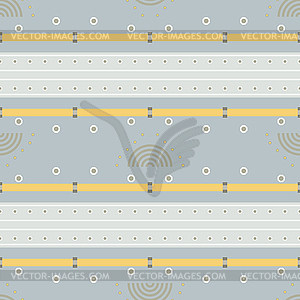 Mechanical steampunk seamless pattern in grey and - vector image
