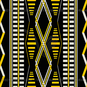 Retro fashion textile seamless print with rhomboid - vector clip art