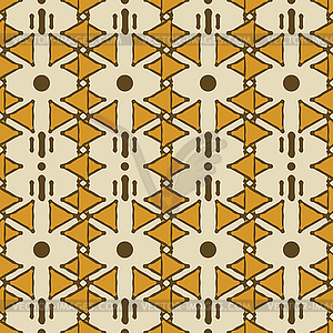 Seamless tribal ethnic composite pattern of - vector image