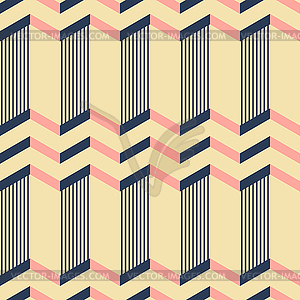 Seamless geometric contemporary pattern of zigzag - vector clipart