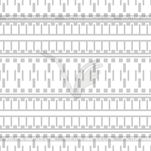 Seamless geometric white and light gray pattern - vector clip art