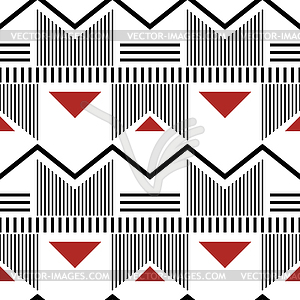 Modern fashion seamless geometric pattern white, - vector clipart