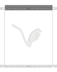 White blank paper block with tear off clear - vector clip art