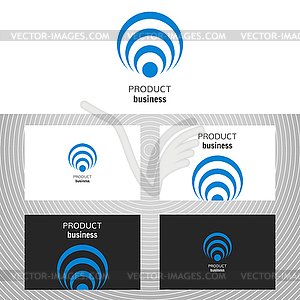 Business logo. Round icon for business company. - vector clipart