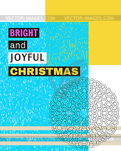 Яркий и радостный Рождество - векторный клипарт / векторное изображение