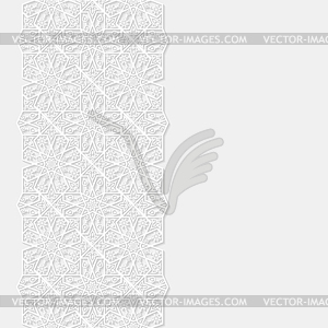 Abstract background with traditional ornament - vector image