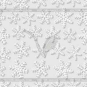 Seamless pattern with snowflakes - vector image