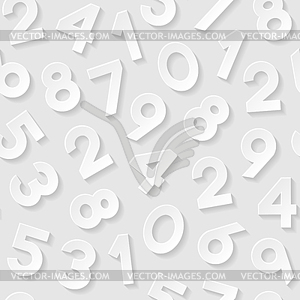 Seamless pattern with numbers. Vector illustration. - vector clipart