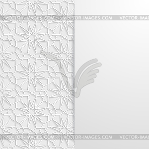 Abstract background with traditional ornament. - white & black vector clipart