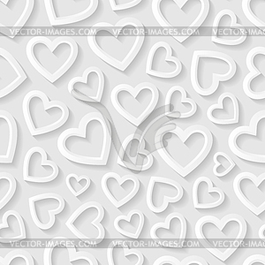 Seamless pattern with hearts. Vector illustration. - vector image