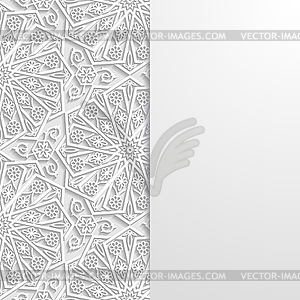 Abstract background with traditional ornament - vector image