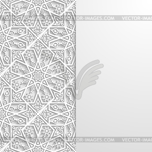 Abstract background with traditional ornament - vector clip art