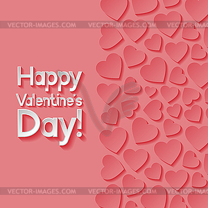 Valentines day greeting card - royalty-free vector clipart