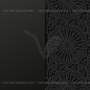 Abstract background with traditional ornament - vector clip art