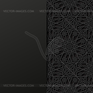Abstract background with traditional ornament - vector clipart