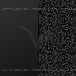 Abstract background with traditional ornament - vector clipart