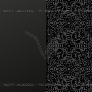 Abstract background with traditional ornament - vector clipart