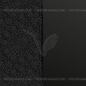 Abstract background with traditional ornament - vector image