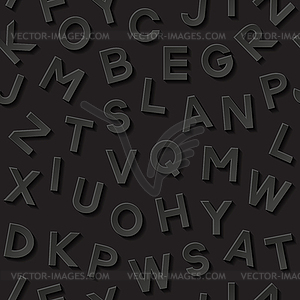 Seamless pattern with alphabet - vector image