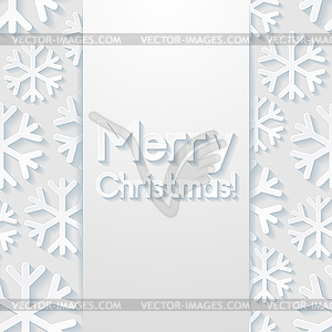 Merry Christmas greeting card - vector image