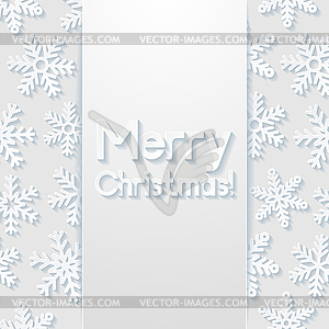 Merry Christmas greeting card - vector clipart