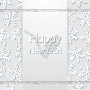 New year greeting card - vector clip art