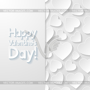 Valentines day greeting card - vector image