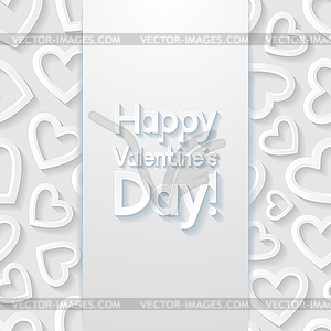 Valentines day greeting card - vector image