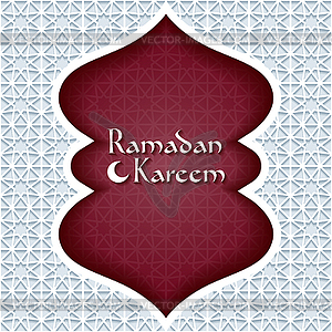 Ramadan Kareem greeting card - vector clipart