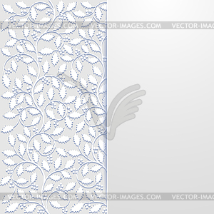 Abstract floral background with holly - royalty-free vector clipart