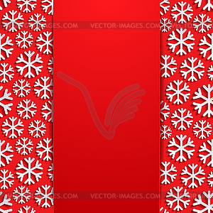 Abstract background with snowflakes - vector image