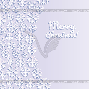 Abstract background with snowflakes - vector image