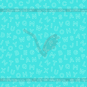 Seamless pattern with alphabet - vector clip art