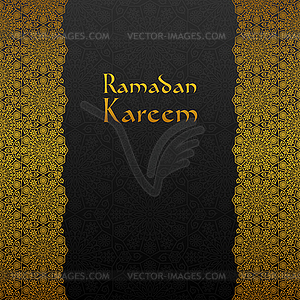 Floral background with traditional ornament - vector clip art