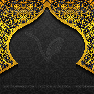 Floral background with traditional ornament - vector image