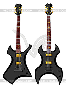 Metal electric guitars - vector clipart