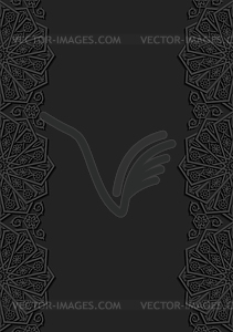 Floral background with traditional ornament - vector clip art