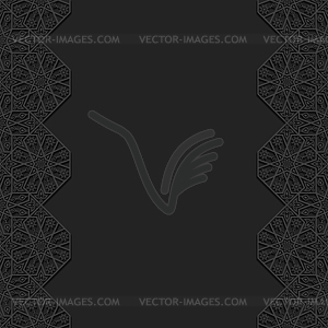Floral background with traditional ornament - vector image