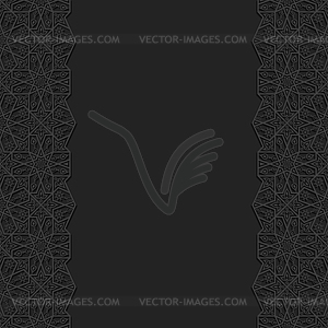 Floral background with traditional ornament - vector clip art