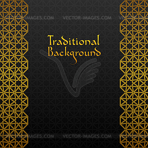 Background with traditional ornament - vector clipart