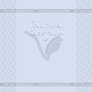 Background with traditional ornament - vector clipart